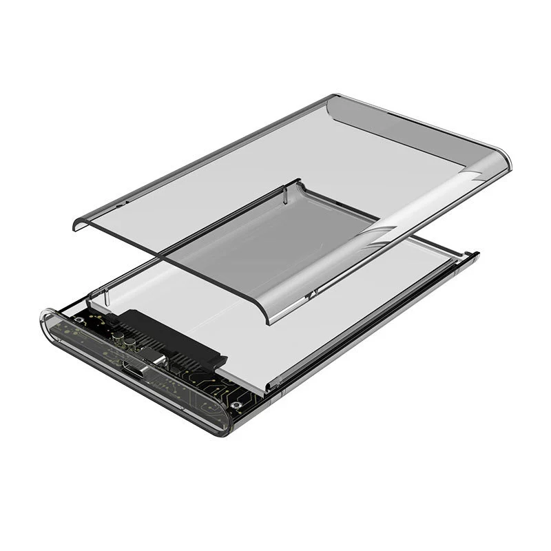 USB3.1 SSD/HDD прозрачный жесткий диск коробка 2.5 -дюймовый последовательный порт механический твердотельный диск ноутбук мобильный жесткий диск коробка