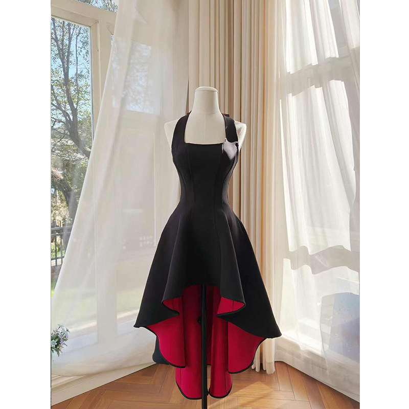 High-End Black Color-Block Dress for Women, 2026 Spring New Style, Super Stylish and Elegant Party Goddess Style Waist-Cinching Dress High-End Black Color-Block Dress for Women, 2026 Spring New Style, Super Stylish and Elegant Party Goddess Style Waist-Cinching Dress
