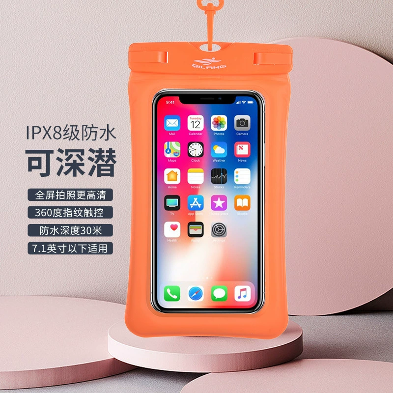 Big waterproof beach mobile phone protection for swimming, transparent waterproof bag, protective case PVC, wholesale