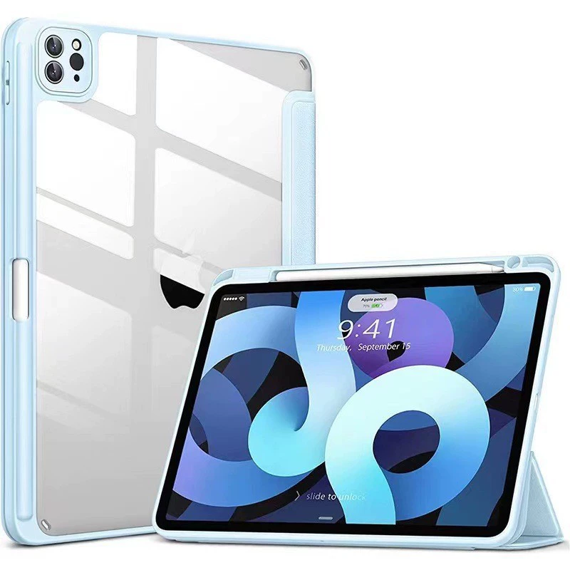 Подходит для защитного чехла iPad Pro 11, акриловый держатель для стилуса, защитный чехол для iPad 10.9 Air4/5, противоударный чехол для планшета