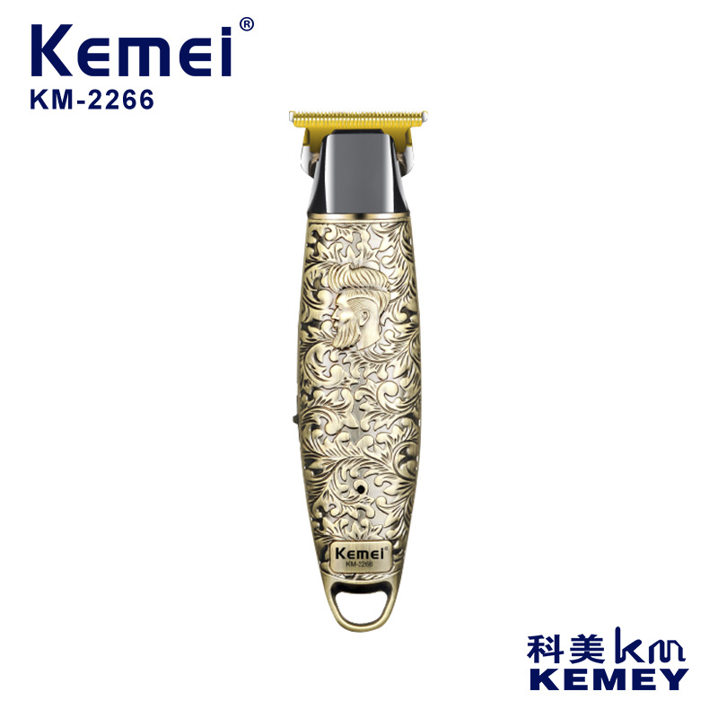 KM - 2266 tijeras eléctricas metálicas para salón de peluquería KME, tijeras metálicas de afeitar con cabeza de aceite, tijeras de corte de tallar, tijeras de empuje
