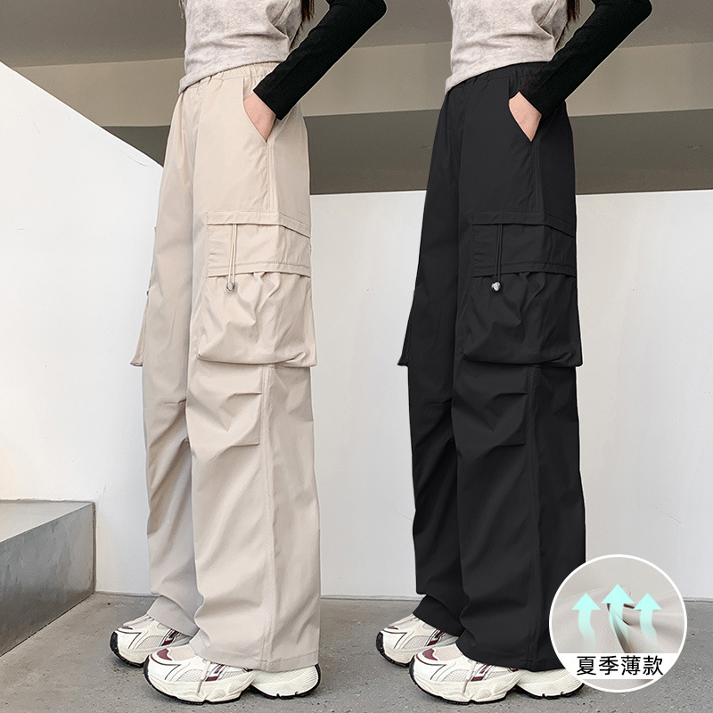 Girls' Pants Summer Clothes for Little Girls 2026 New Style Girls' Cargo Pants Children's Summer Sports Quick-Drying Pants