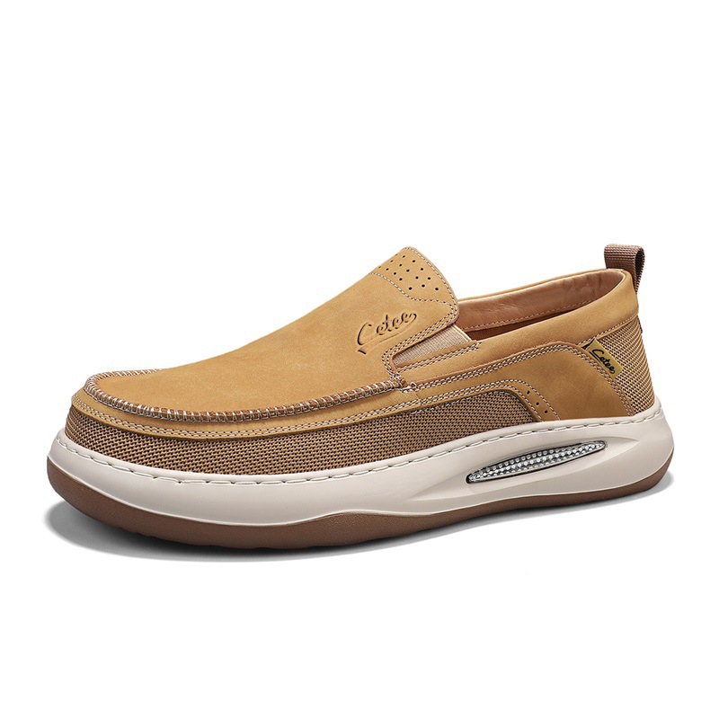 Diseñador 2025 Four Seasons Low-top Cross-border Business Casual Zapatos de cuero de corte retro Zapatos de cuero para hombres