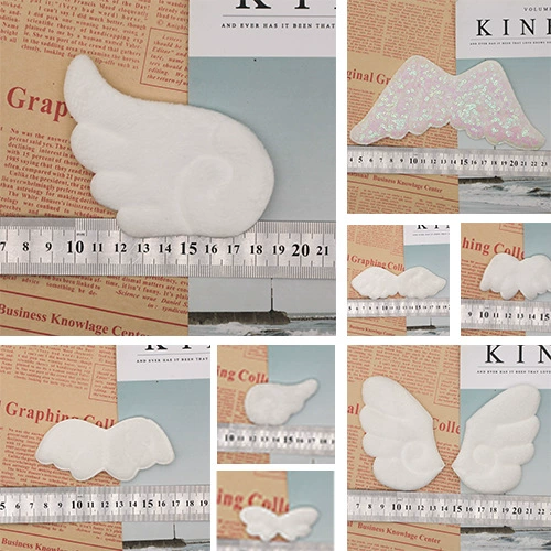 DIY ювелирные крылья аксессуары вышитая вышивка ткань наклейки материал одежда крылья ткани плюшевая зубная щетка вышивка