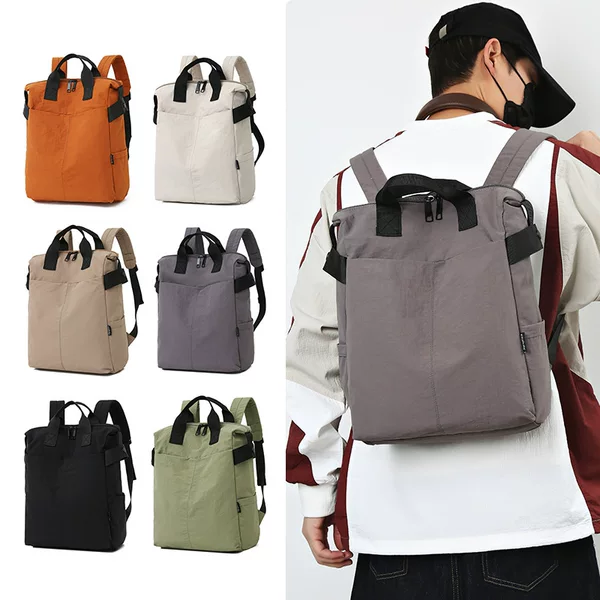 Japanese-Style Ins Minimalist Backpack, Large Capacity Casual Travel Bag, Junior High School Student School Bag, Commuter Laptop Bag