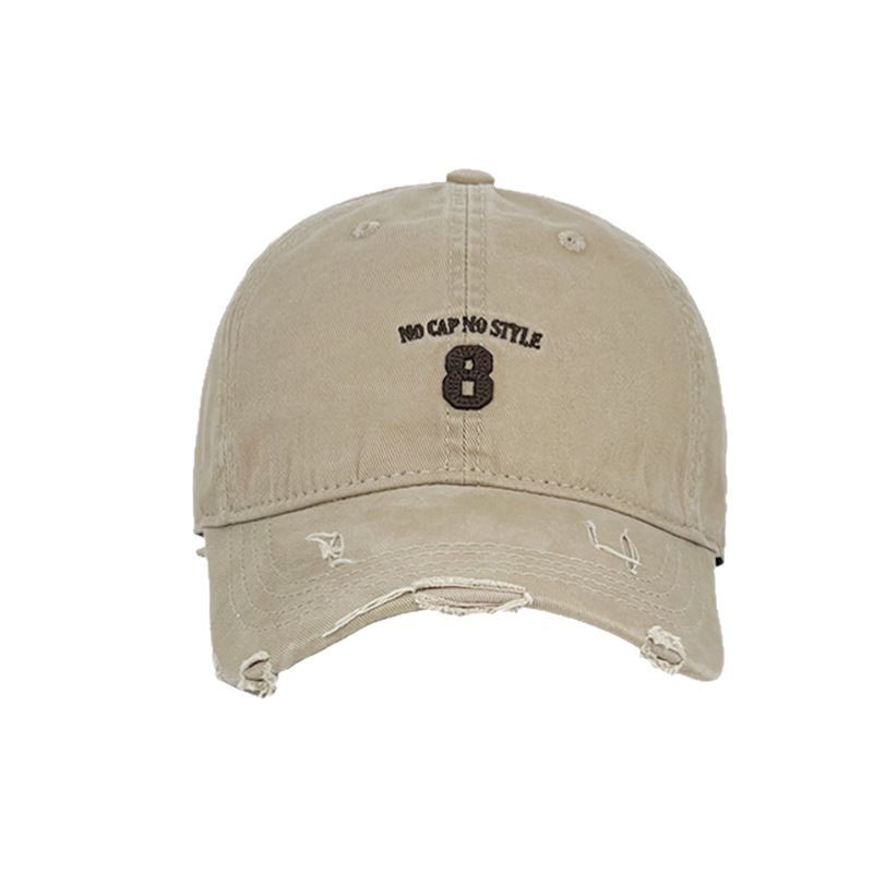 Sombrero de béisbol de vaquero viejo agujero primavera y verano para mostrar la cara pequeña cabeza profunda gorra de boca de pato de moda