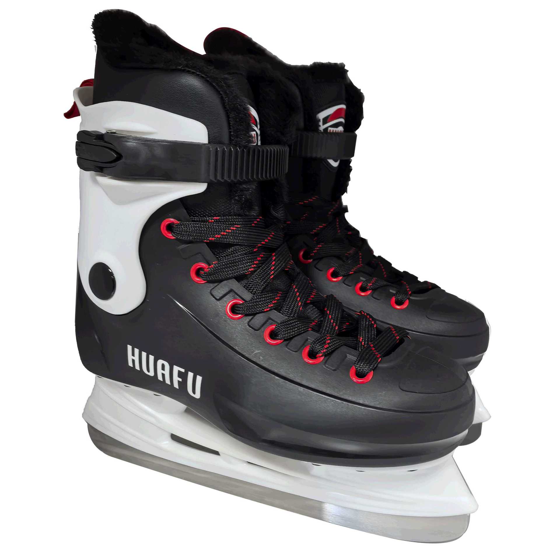 Exported to German New Ice Skate Shoes for Men and Women, Adult Fleece-Lined to Keep Warm, Beginner Steel Knife, Warm Ball Knife, Skating Real Ice Skates