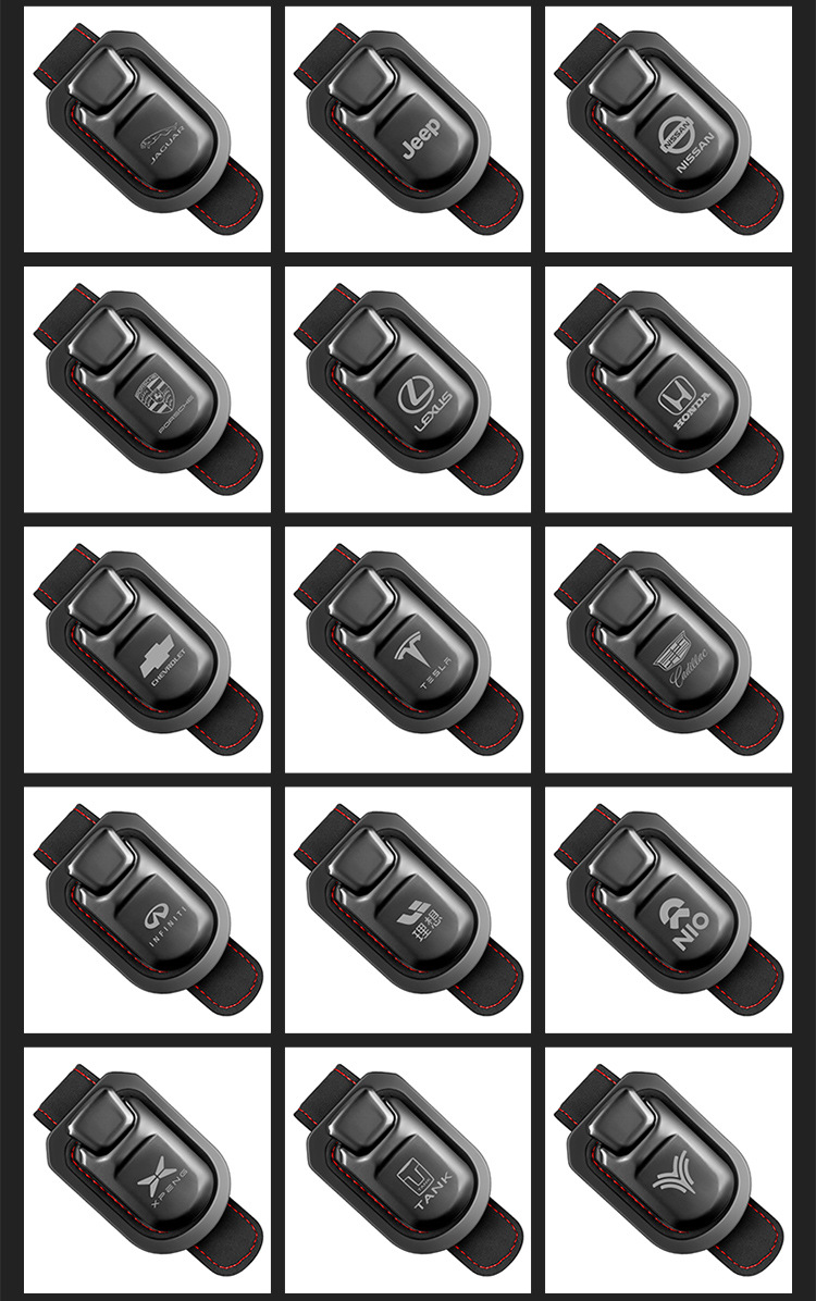 Car Glasses Clip Car Sun Visor Storage Glasses Frame Car Sunglasses Clip Car Metal Decoration Supplies