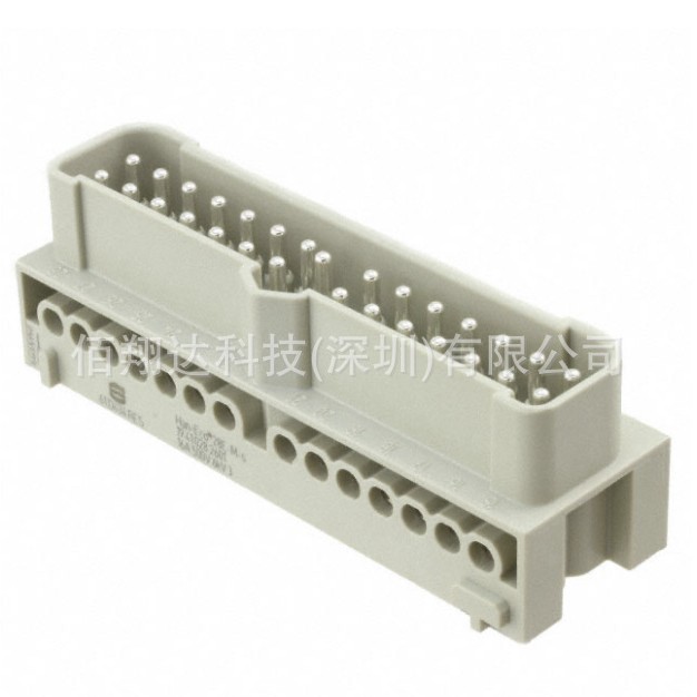 HARTING浩亭 19410282601 16A28针 公头 插芯 螺栓接线 铜合金