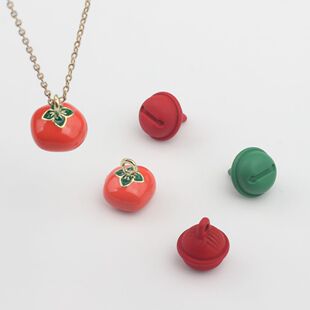Fashion alloy mini Persimmon Bell small pendant pendant jewelry accessories diy handmade jewelry accessories