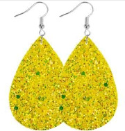 Clásico de doble cara brillo luz lágrima gota pendientes transfronterizo suministro estable Amazon AliExpress