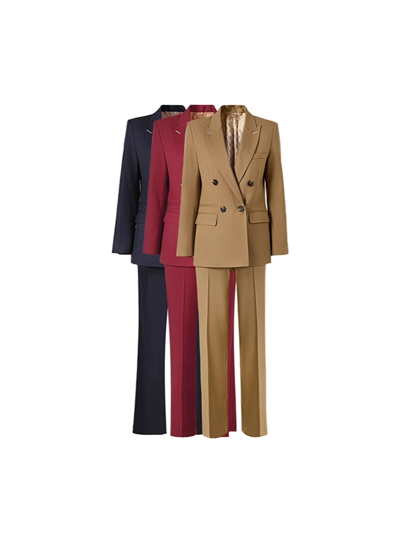 Suit, flared trousers, autumn set, bright catchy style, high-quality style