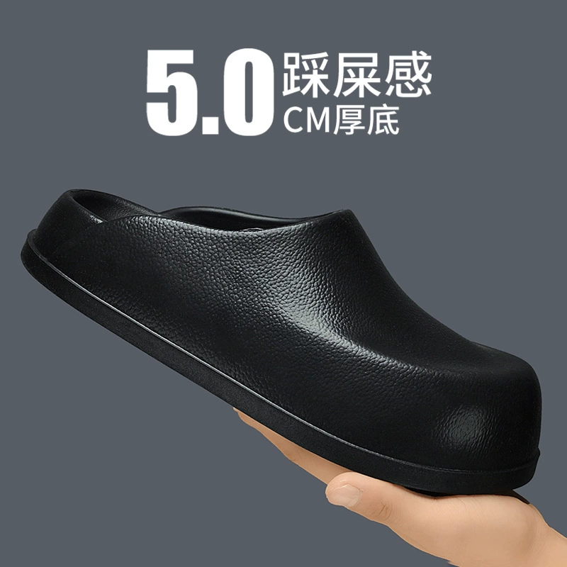 Один педаль булочка с толстой подошвной тапки для мужчин летом носит доктор медсестра хирургическая комната шеф-повар обувь сандалии тапочки оптом