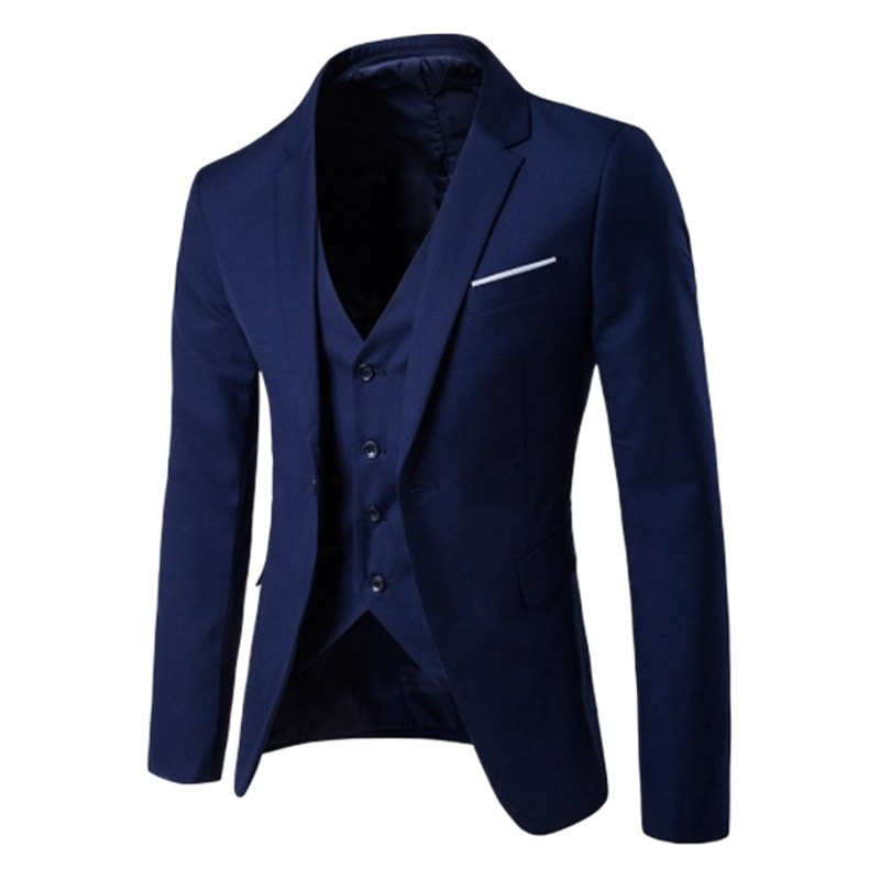 Nuevo traje de hombre traje de estilo coreano de los hombres slim fit Youth Business Formal wear traje de dama de honor traje pequeño hombres
