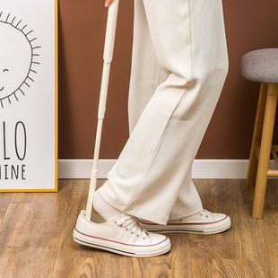 Retractable shoe puller lengthened handle household elderly pregnant women shoes wearing artifact lengthened shoes handle shoes slip-on shoe puller