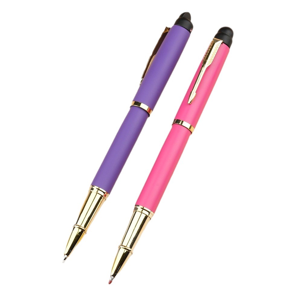 Souvenir Novel Champion Hat Official Hat Lettering Metal Signature Pen Calligraphy Pen Multi-Color Student Gift Pen