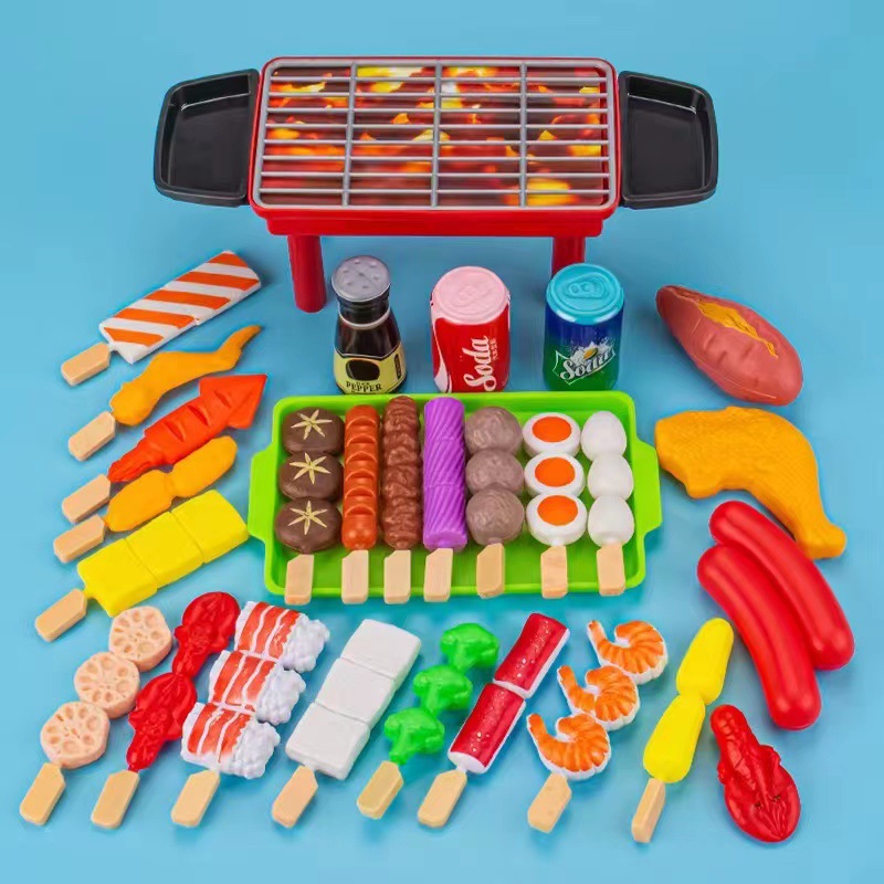 Barbecue toys 29pcs [bag] with barbecue grill