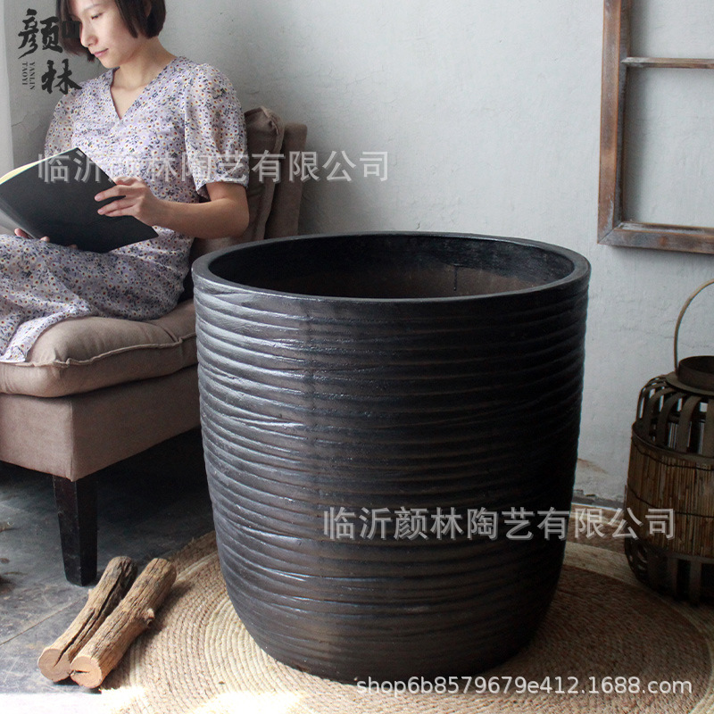 Grandes macetas de cerámica de gran calibre maceta de cerámica maceta de cerámica maceta de cerámica maceta de gran tamaño maceta de árboles paisaje maceta de gran tamaño maceta de gran tamaño