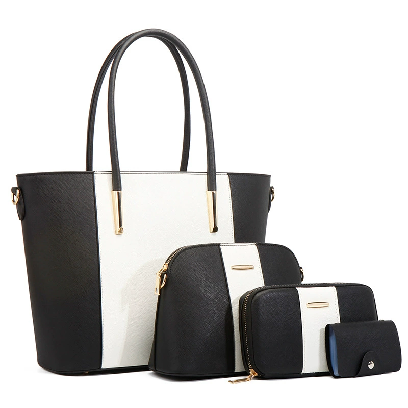 Модный фуксин handbag набор, ремень к сумке, городской стиль, стиль легкой роскоши, набор из 4 предметов