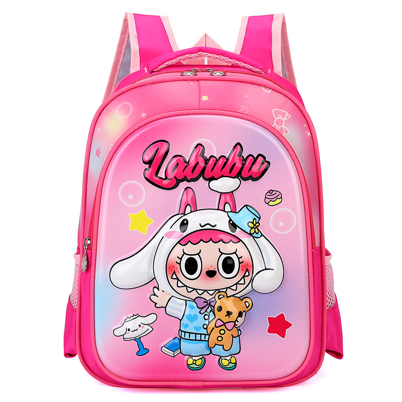 labubu mochila de hombro mochila de tela para niños mochila de jardín de infantes de gran capacidad coreana mochila de niños y niñas mochila de estudiantes
