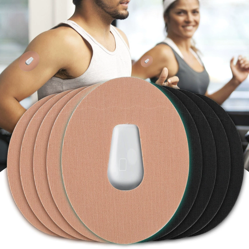 Трансграничный нетканый динамический пластырь для глюкометра, удобный для занятий спортом, водонепроницаемый, нескользящий пластырь для глюкометра