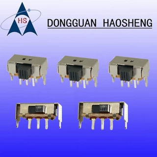 【自产自销】ss13D01拨动开关滑动触通耐温SS12D00双排直脚开关