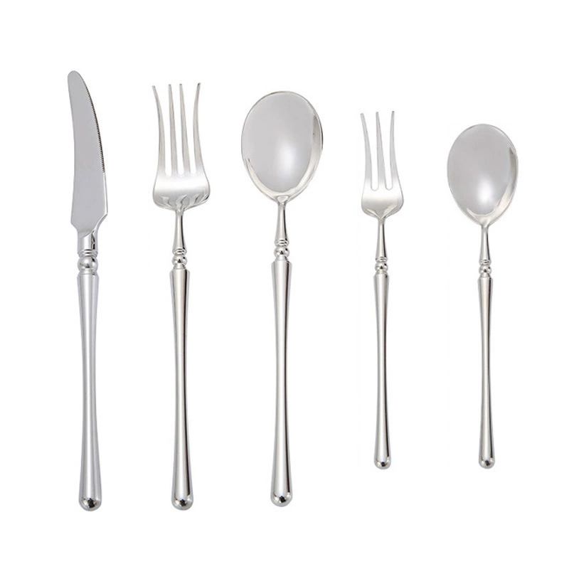 High-end brand tableware stainless steel for hotel, set, mirror effect