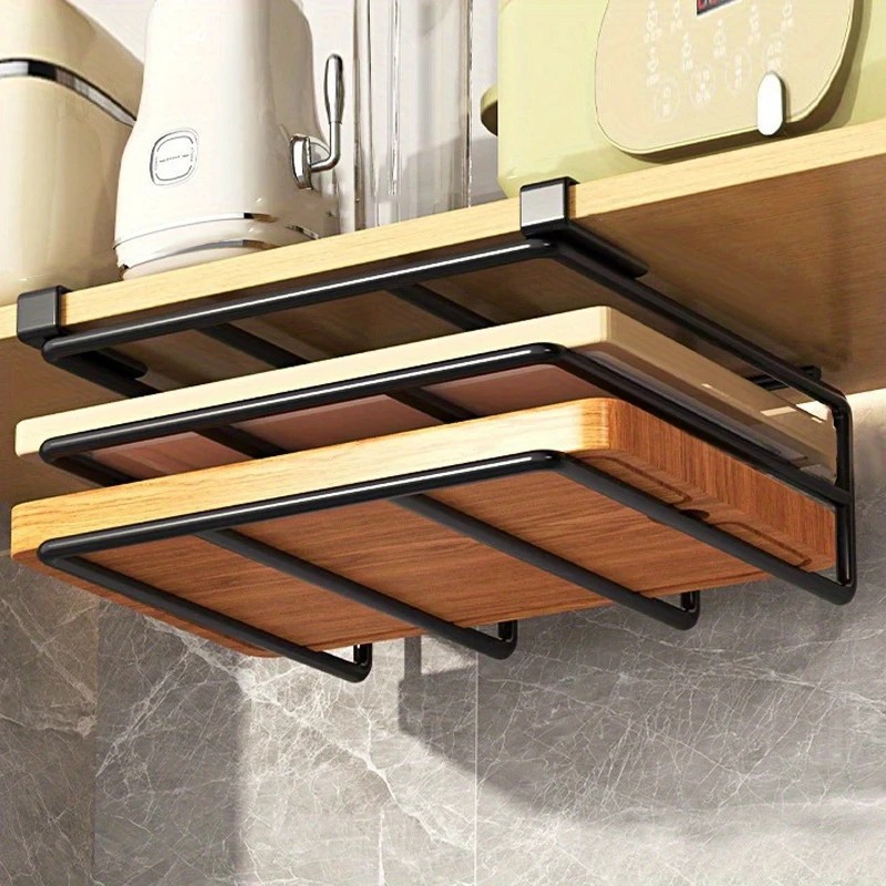 더블 레이어 스토리지 랙 블랙