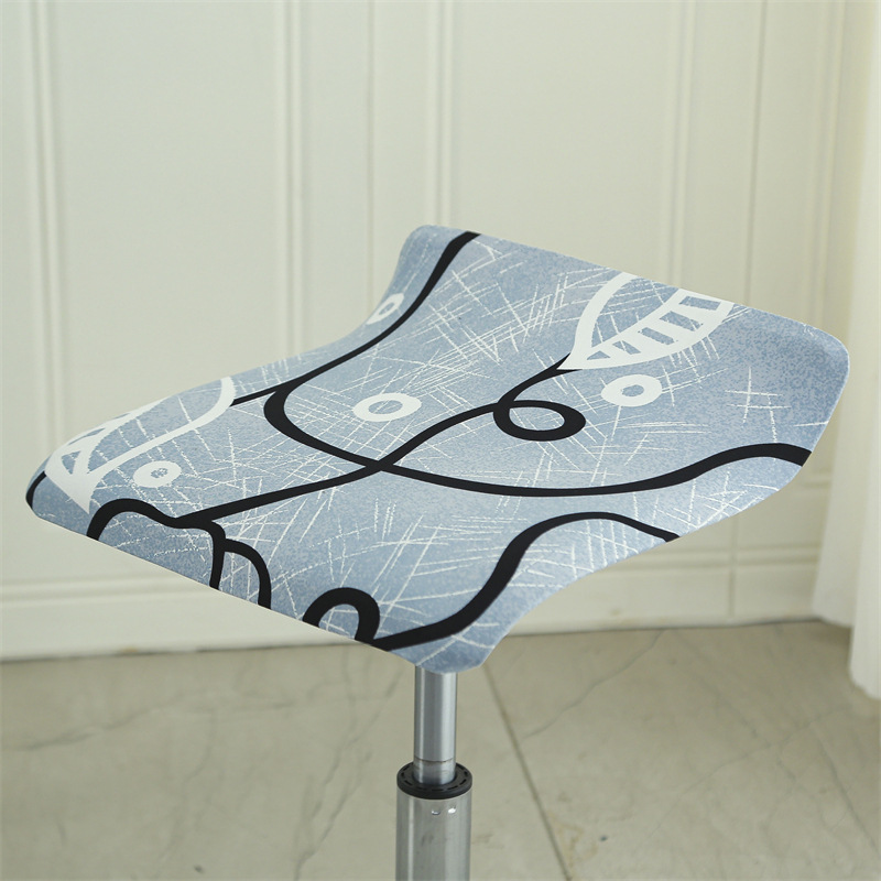 Cajero de recepción Cubierta de silla cuadrada Cubierta de asiento elástica Cubierta de asiento dividida de oficina Cubierta de respaldo de silla giratoria Cubierta de asiento