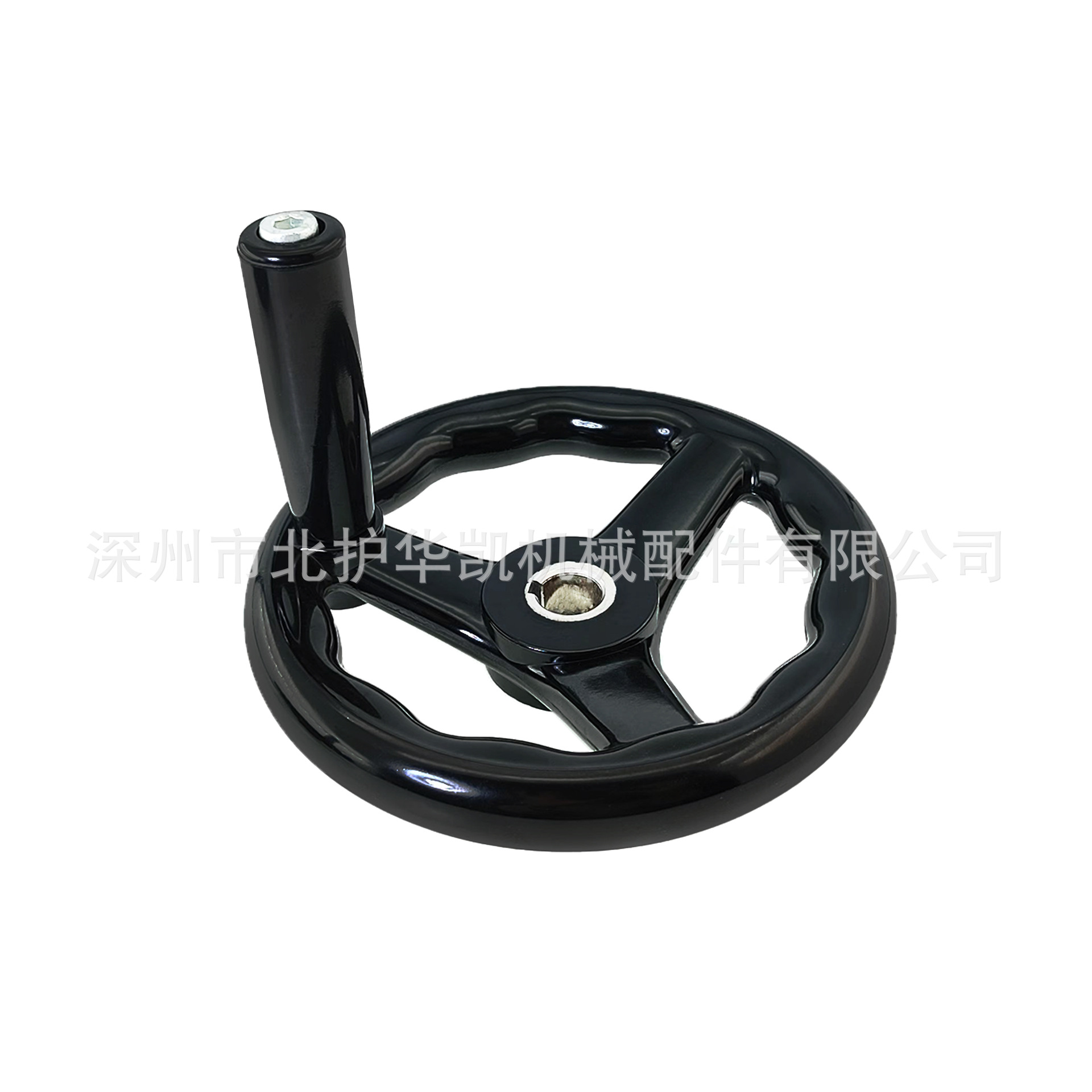 胶木圆轮缘手轮 机械胶木手摇圆轮 电木三幅机床带柄手轮厂家