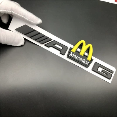 Car logo with AMG emblems, McDonald's car logos - standard-amg