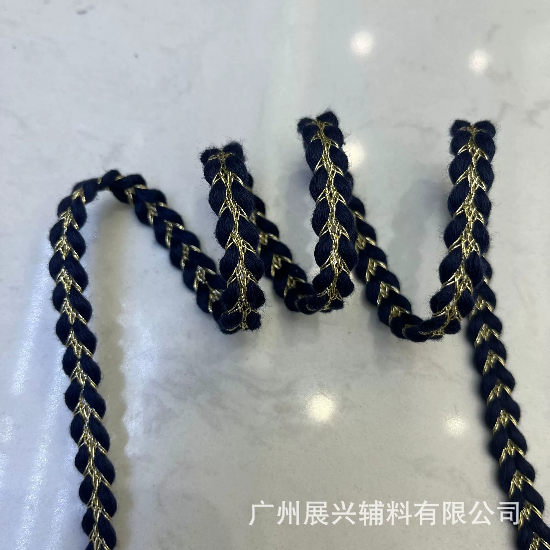 Многоцветные украшения, золотая косичка с плетением, в стиле Chanel, ручная работа