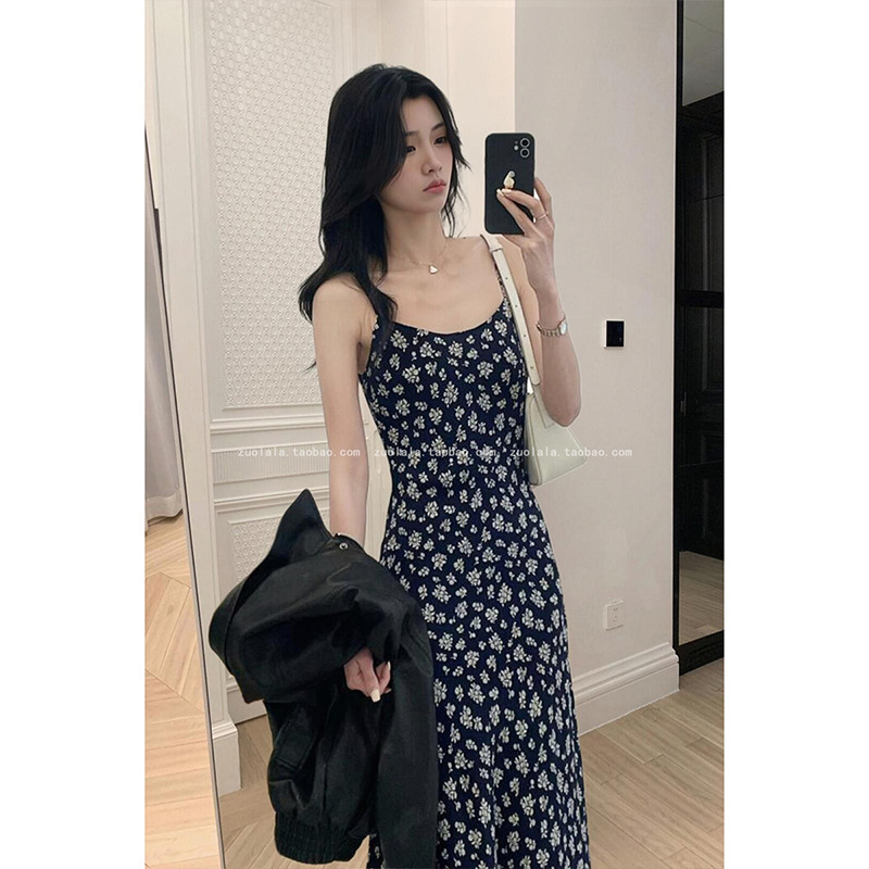 一整套入春穿搭大码胖mm美式复古皮衣夹克外套碎花连衣裙减龄套装|undefined
