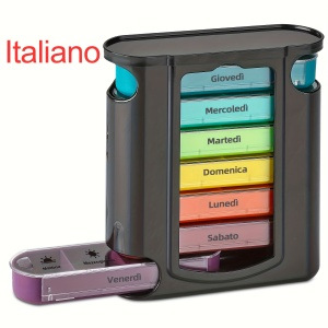 검정 케이스 + 무지개빛 이탈리아어; 플라스틱