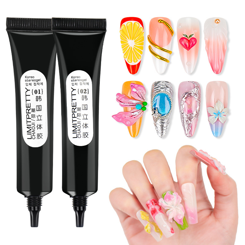 Red de celebridades estilo caliente Corea 5D manguera tridimensional esmalte de uñas caramelo macaron gelatina gel desechable para tienda de uñas
