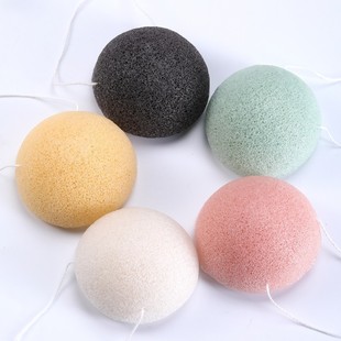 Selling Hemispherical Konjac Cleansing Cotton, Customized According to Drawings and Samples, Various Styles, Specifications and Shapes, Konjac Face Wash Puff