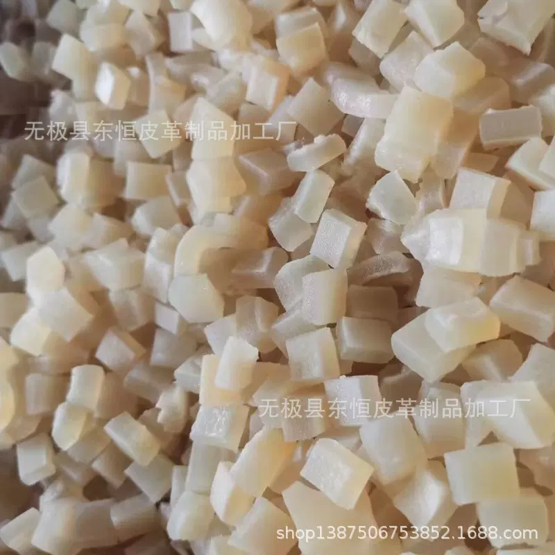 牛副产品 牛皮颗粒 牛皮丁水晶牛筋原材料 耐高温110-120℃去油干