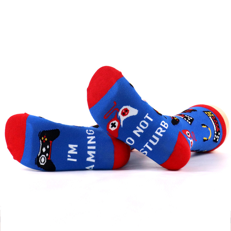 Lenjerie intimă și pijamale Spot I'M GAMING șosete jacquard cu litere pe talpa piciorului, șosete lungi din bumbac, la preț redus_voghion.com