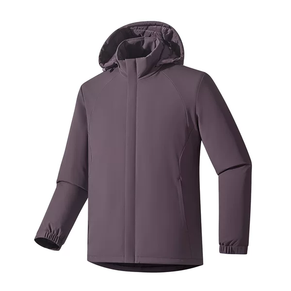 New winter outdoor sports cotton jacket for men and women with detachable hood, windproof, rainproof, warm and cold-resistant