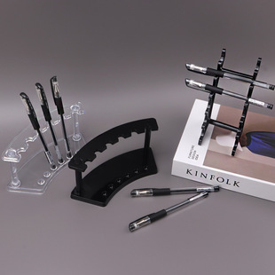 Vituo Acrylic Pen Holder Plastic Transparent Steel Ballpoint Makeup Pen Cosmetics Display Stand Art Style Display Stand