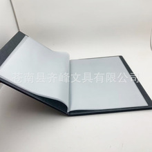 定制不同尺寸PU仿皮封面相册烫金logo皮质相册带pvc双面插袋