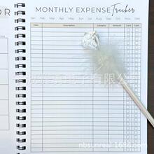 跨境12个月未注明日期的预算计划12 Month Undated Budget Planne