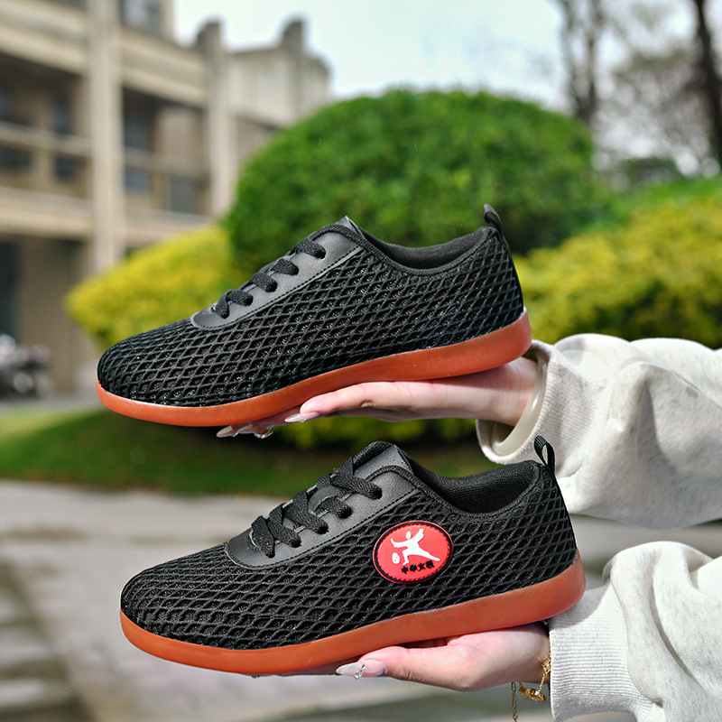 Cross-Border Fashion Running Shoes New Style Comfortable and Breathable Men's Mesh Casual Shoes Couple Sports Lightweight Tai Chi Shoes Trendy