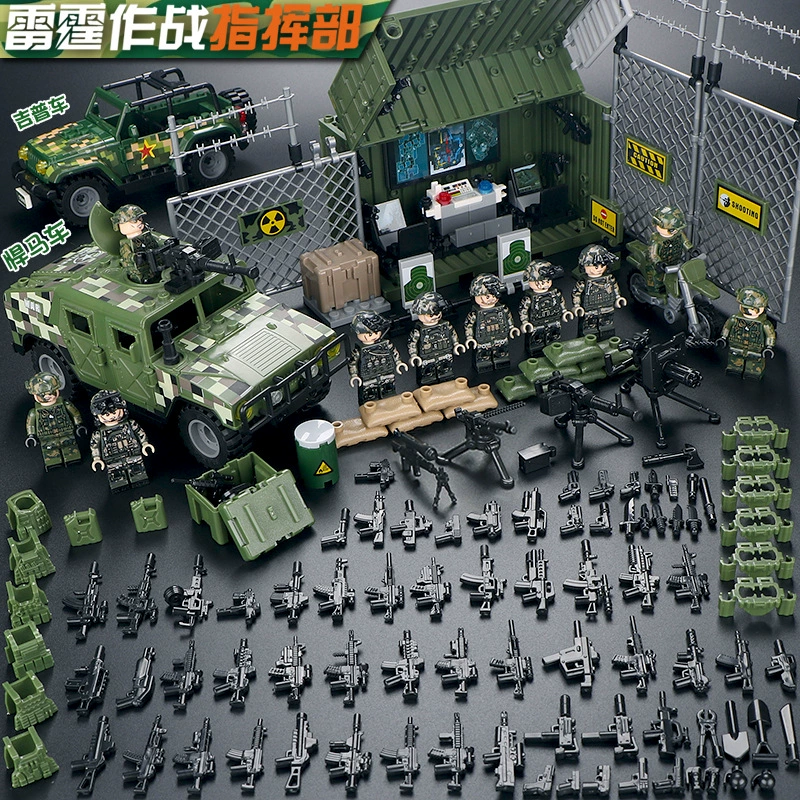 Конструктор с минифигурками (Lego) — военные и полиция, солдаты, техника и аксессуары, наборы
