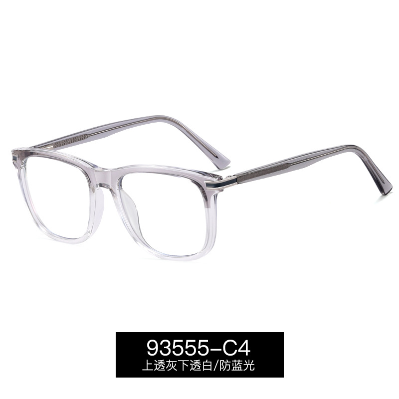 93555 nuevos marcos de gafas de luz azul miopía pueden equiparse con grados de fábrica al por mayor comercio exterior marco de gafas de luz plana hombre