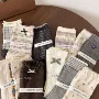 新品秋冬中筒碎花堆堆袜