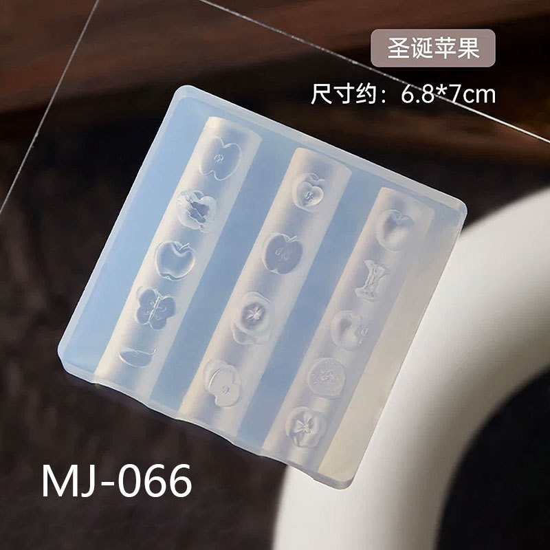 仿真微缩苹果浮雕造型装饰高透美甲模具DIY滴胶雕花胶模平替款|undefined