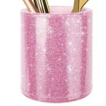 En stock de escritorio multifuncional maquillaje pluma contenedor de almacenamiento de cuero de la PU redonda contenedor de almacenamiento entidad fabricante suministro