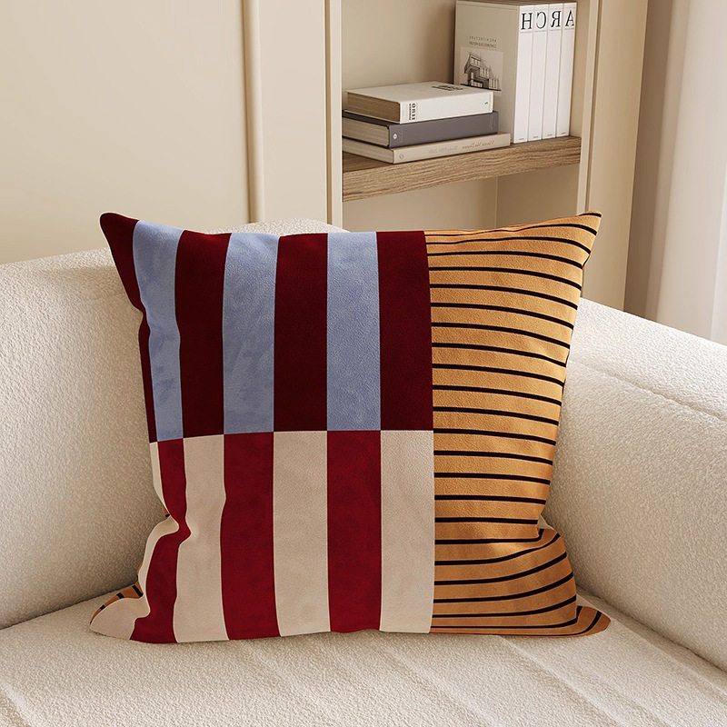 almohada de soporte de estilo francés de lujo ligera almohada de cintura de tela cama de sala de estar sofá almohada de soporte almohada de base