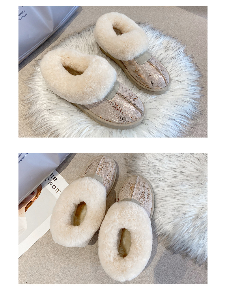 plus velvet bright surface flat-bottomed Snow boots nihaostyles clothing wholesale NSCSX93354